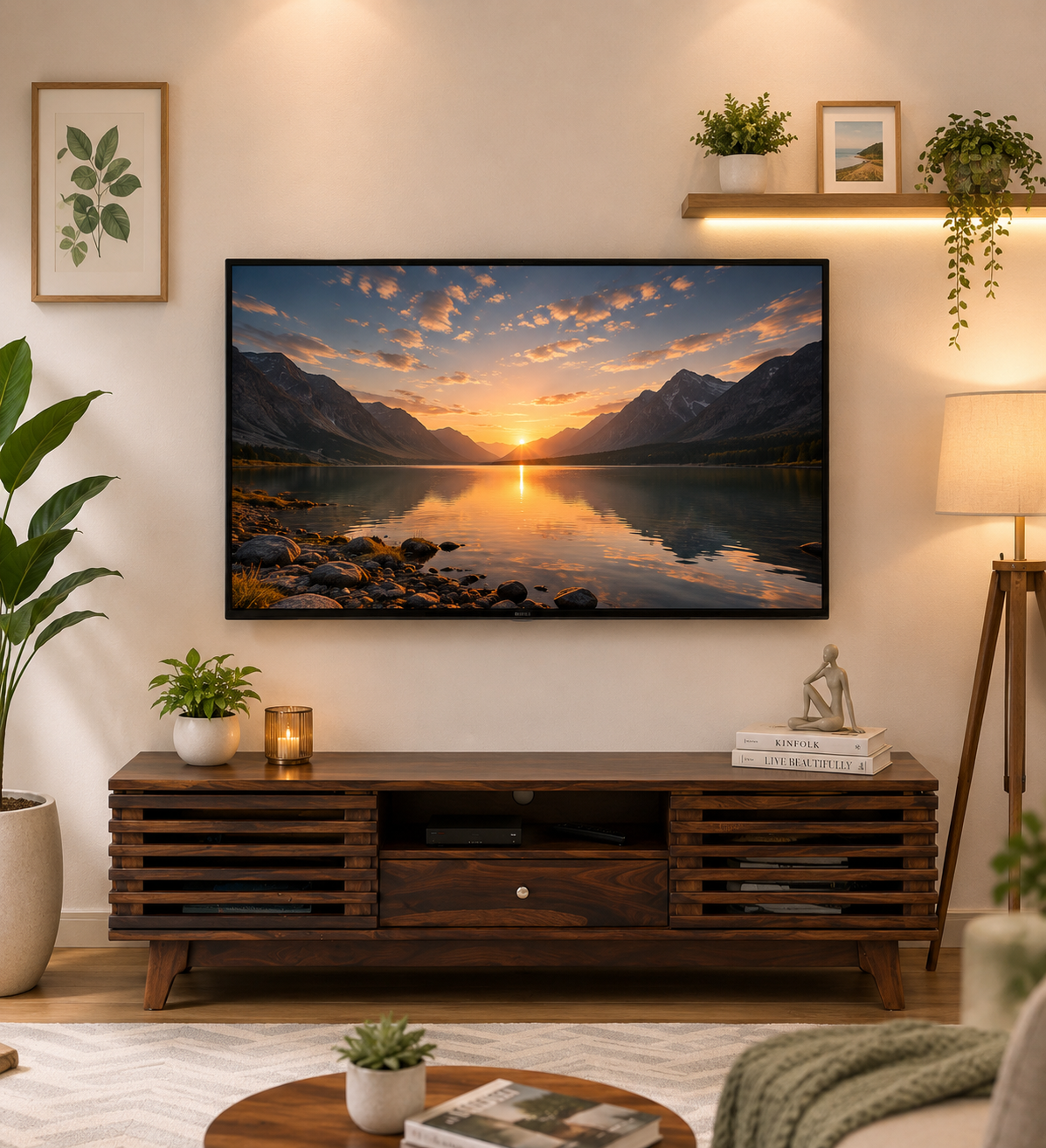 Brentwood-Rubberwood-TV-Stand-in-Fade-Resistant-Natural-Wenge-Finish-classicwood-1.png Brentwood Rubberwood TV Stand in Fade Resistant Natural Wenge Finish - Image 1