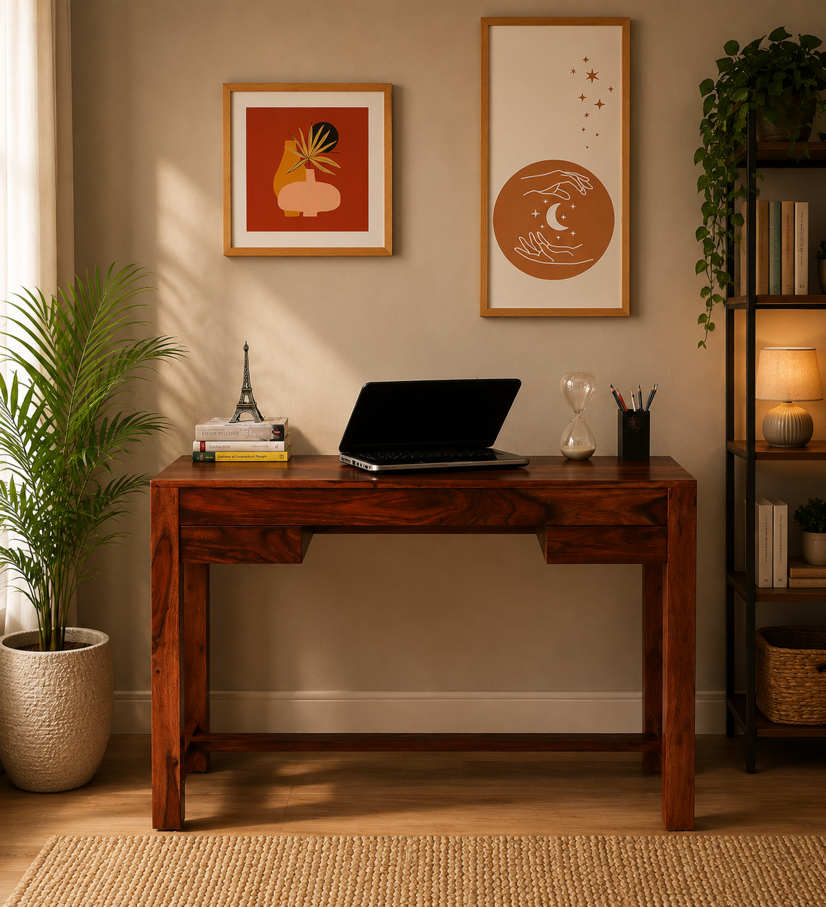 clone-Sheesham-Wood-Writing-Table-in-Scratch-Resistant-Honey-Oak-Finish-classicwood-1.png clone Sheesham Wood Writing Table in Scratch Resistant Honey Oak Finish - Image 1