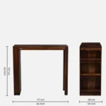 Westford Sheesham Wood Bar Table Set with 2 Chairs - Image 8