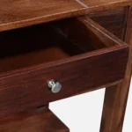 Sheesham Wood Writing Table In Scratch Resistant Provincial Teak Finish - Image 9