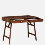 Sheesham Wood Writing Table In Scratch Resistant Provincial Teak Finish - Image 5